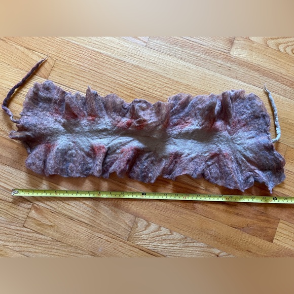 Unique Wet Felted Wool Scarf/collar - Picture 6 of 6